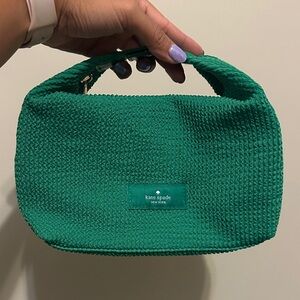 Kate Spade Vibrant Green Cosmetic Bag NEW without tags